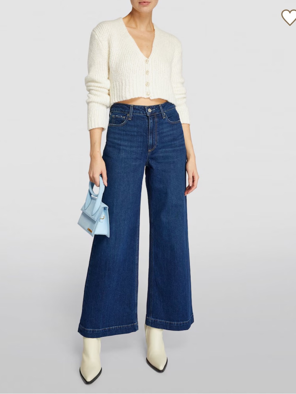 Paige Wide Leg Harper Jeans in Gracie Lou Size 30 - Picture 14 of 14